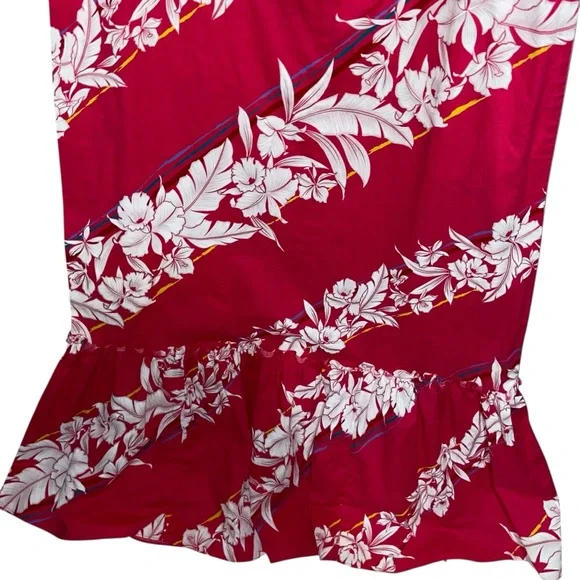 Vintage Malihini Hawaii Dress Womens XS 60s Maxi Caftan Muu Muu USA Hawaiian - Picture 5 of 10